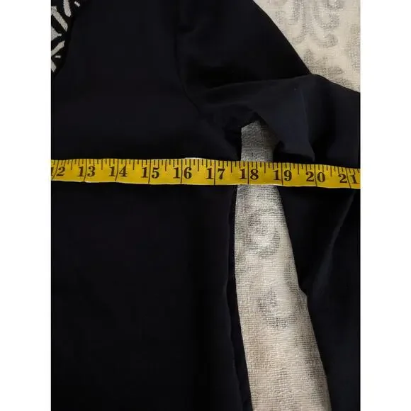 Tory Burch Ariana Tunic Top Blue White Size 2 / XS - Picture 11 of 13